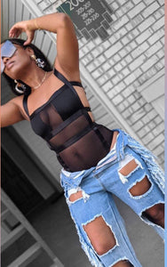 Laced up bodysuit - Taty’s Tagz 